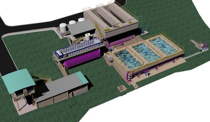 水流平缓、水色渐清